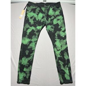 Ksubi Jeans Mens Van Winkle Skinny‎ Leg Rekt Green Black $260 Size 40